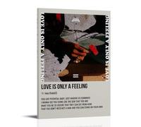 DGJSFC Joey Badass Love Is Only A Feeling Peinture à l'huile Poster Art mural Décoration moderne pour la maison, la chambre à coucher Style cadre 30 x 45 cm