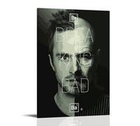 DGJSFC Poster de peinture à l'huile Breaking Bad - Art mural sur toile - Décoration moderne pour la maison, la chambre à coucher - Style cadre - 30 x 45 cm