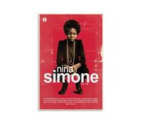 DGJSFC Poster de peinture à l'huile Nina Simone - Décoration murale sur toile - Décoration moderne pour la maison ou la chambre à coucher - Style sans cadre - 30 x 45 cm