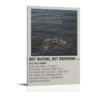 DGJSFC Poster de peinture à l'huile « Not Waving, But Drowning » de Loyle Carner - Décoration murale sur toile - Décoration moderne pour la maison, la chambre à coucher - Style cadre - 40 x 60 cm