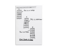 DGJSFC Three Chords And The Truth Peinture à l'huile Poster Art mural Poster Peinture sur toile Décoration Art moderne Décoration Maison Chambre Esthétique Sans cadre 40 x 60 cm