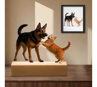DGJSSK Figurine Personnalisée avec Photo, Photo Personnalisée Effet 3D Style Dessin Animé Bureau Chambre Décorations, Cadeau pour Papa Hommes Cadeaux pour Noël la Saint Valentin