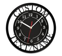 DGJSSK Personnalisée Horloge Murale Vintage en Métal avec Logo Nom Cadeau Décoration Intérieure pour Maçons, Réparateurs, Garages Industriels, Idéal comme Cadeau de Noël pour Votre père ou Votre Mari