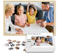 DGJSSK Puzzle Personnalisé Photo - Créez Votre Puzzle 35 à 1000 Pièces - Créez avec Votre Propre Photo et Texte Personnalisé Cadeau pour Famille, Les Anniversaires, Les Noël