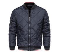 DGKaxiyaHM Blousons Bombardiers ZippéS à Diamants Pour Hommes Veste LéGèRe Et DéContractéE En Coton Matelassé Manteau Chaud Et Rembourré Avec Poche ZippéE