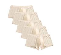 DGKaxiyaHM Boxer D'éTé en Soie GlacéE pour Hommes Boxer Respirant à Taille Basse avec Pochette sous-VêTements LéGers De Couleur Unie