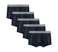 DGKaxiyaHM Boxer Performance Modal pour Homme Boxer Taille Moyenne avec Poche De Soutien sous-VêTements De Sport Respirants De Couleur Unie (Bleu-5PC,L)