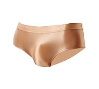 DGKaxiyaHM Slip en Soie Extensible sans Couture pour Hommes sous-VêTements Munis d'un SystèMe D'éVacuation De L'Humidité De Couleur Unie CaleçOn Respirant Doux Et Confortable (Couleur-1PC,M)
