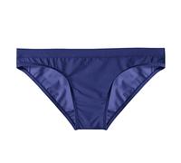 DGKaxiyaHM Slip Taille Basse en Soie Ice pour Hommes Culotte De Bikini Respirante Transparente Et Sexy sous-VêTements Skinny Transparents De Couleur Unie (Bleu-1PC,3XL)