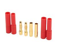 DGLDCSHUAI 1 paire de fiches banane plaquées or de 4 mm avec douille pour batterie ESC