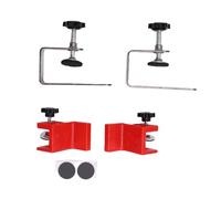 DGLDCSHUAI 1 paire de pinces de fixation d'installation de tiroir en acier inoxydable, clip de panneau de tiroir réglable pour l'assemblage de meubles