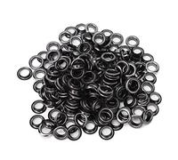 DGLDCSHUAI 100 ensembles 8 mm kit grommet Metal Eyelets Rivets en laiton Chaussures en cuirs Sac Vêtements Accessoires (Gris)
