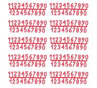 DGLDCSHUAI 10Set Numéro d'étiquette en Plastique Numéro de Signe Numéro de Marquage pour Résidence Appartement Bureau Chambre Ruche
