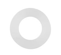 DGLDCSHUAI 12 pièces joint plat blanc joint torique en silicone rondelles d'étanchéité pour tuyaux à soufflet (1/6 15,5-17,5 cm de tour de tête)