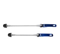 DGLDCSHUAI 2 pièces Brochettes à dégagement Rapide pour vélo de Montagne de Route Accessoire de brochette Avant arrière de vélo (Bleue)