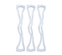 DGLDCSHUAI 3 pièces corde élastique d'exercice d'épaule bleu confortable portable antidérapant robuste bande de résistance de fitness en forme de 8 pour la mise en forme du corps