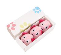 DGLDCSHUAI 3PCS Ensemble de Balles de Cloche pour Chat Jouet de Cloche Interactif en Forme de Boule en Peluche et en Plastique pour Chats