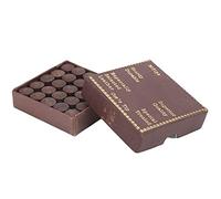 DGLDCSHUAI 50 pièces/boîte 11mm Kit d'embouts de queue de billard embouts de bâton de queue en cuir rouge pour piscine huit boules