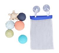DGLDCSHUAI 6 pièces bébé texturé Ensemble de balles sensorielles Enfants Portable Doux Multicolore Presser Balle Jouet 6 Mois +