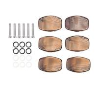 DGLDCSHUAI 6 pièces Boutons de réglage en Plastique Marron pour poignée de Corde de Guitare électrique Folk Classique