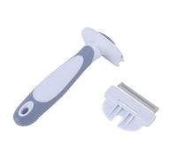 DGLDCSHUAI Brosse de toilettage pour animaux de compagnie Peigne amovible Poignée confortable Brosse de démêlage pour animaux de compagnie pour chiens de petite et moyenne taille (S Azur)