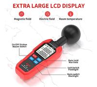 DGLDCSHUAI BSIDE Détecteur de rayonnement de Champ magnétique de Champ électrique Multifonctionnel K7 Testeur de rayonnement électromagnétique portatif Compteur EMF Compteur de