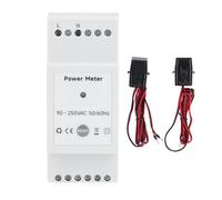 DGLDCSHUAI Compteur d'énergie WiFi avec 2 transformateurs de courant à pince 80 A Multimètre de puissance monophasé KWh pour système solaire photovoltaïque 90-250 VAC