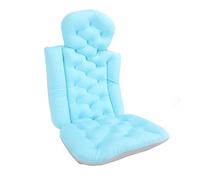 DGLDCSHUAI Coussin de bain intégral antidérapant, séchage rapide, soutien de la nuque, avec ventouse bleue