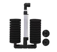 DGLDCSHUAI Filtre éponge d'aquarium Double Filtre en Mousse Submersible Silencieux pour Aquarium d'eau Douce et salée