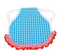DGLDCSHUAI Gilet de Poulet Grille Tablier de Protection du Dos de Volaille avec Dentelle élastique pour Poulets Canards Oies (Plaid Bleu)