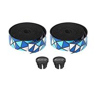 DGLDCSHUAI Guidon de vélo Résistance au dérapage Bandes de Guidon Route Courbure Guidon Amortissement Wrap Sangles de Fixation (Bleue)