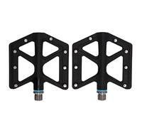 DGLDCSHUAI LP 2 pièces pédale pliante noir résistant à l'usure en Nylon antidérapant repose-pieds de vélo de montagne pour