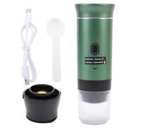 DGLDCSHUAI Machine à café à Capsules portative 72W tasse de 120ML Machine à café moulu extérieure entièrement automatique pour les voyages à domicile (Verte)