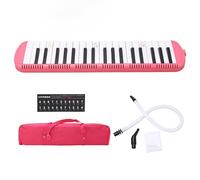 DGLDCSHUAI Melodica 37 Instrument de Musique à Vent dulte adapté à la Pratique de l'apprenant débutant (Rose)
