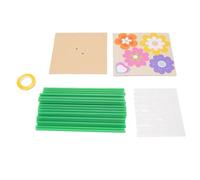 DGLDCSHUAI Paper Bouquet Craft Kit Color Flower Hand Made Set with Plastic Tubes and Ribbon for Holiday Party Decoration