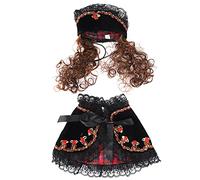 DGLDCSHUAI Petit Animal de Compagnie Mini Belle Cape Costume pour Animaux de Compagnie vêtements Chiens Chats Cape de Princesse Mignonne (PF19 noir M)