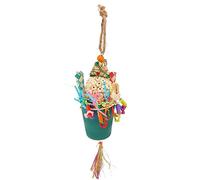 DGLDCSHUAI Piège à Fourrage Tasse Oiseau Jouet Interactif Amusant Coloré Perroquet Jouet de Fourrage pour Perruche Conure Calopsittes Perruche Tourtereaux