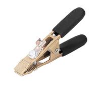 DGLDCSHUAI Pince de fil de terre en forme de A, pince de travail de mise à la terre en laiton, pince de soudage à l'arc électrique à l'argon 260A (Couverture noire)