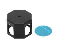 DGLDCSHUAI Porte-Craie de Billard Étui à Craie de Queue de Billard Octogonal Portable en Aluminium magnétique avec Porte-clés Accessoire de Billard Noir