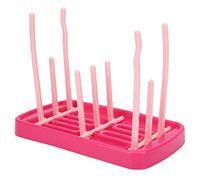 DGLDCSHUAI Rack de séchage de biberon de biberon Portable de séchoir Pliant pour Voyages à Domicile Rose Rouge adapté 6 à 12 Mois