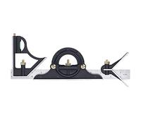 DGLDCSHUAI Règle de mesure d'angle de profondeur de longueur carrée combinée de 300MM jauge multifonctionnelle en acier inoxydable