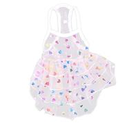 DGLDCSHUAI Robe à Bretelles pour Animaux de Compagnie à la Mode Mignonne Charmante Jupe en Dentelle pour Animaux de Compagnie à l'épreuve du Soleil pour Chiens Chats (L)