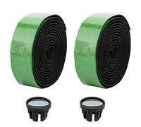 DGLDCSHUAI Ruban de Guidon Courbé Grip Bar Tape Respirant Vélo Poignée de Vélo Bandage Wrap Sangle (Noir Vert)