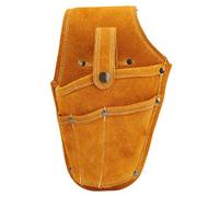 DGLDCSHUAI Sac de Taille pour Outils électriques Trousse à Outils de Rangement multifonctionnelle en Cuir de Vachette Jaune Portable