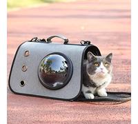 DGLDCSHUAI Sac de Transport pour Chat approuvé par Les compagnies aériennes, Sac à bandoulière Confortable pour Animaux de Compagnie, Sac à Main pour Chats, Petits Chiens de Moins (Grise)