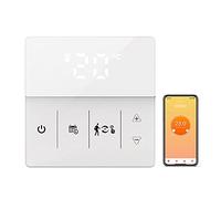 DGLDCSHUAI Thermostat intelligent Wi-Fi 16A Contrôleur de température numérique pour chauffage par le sol électrique APP Télécommande Commande vocale Circulation hebdomadaire (POUR)