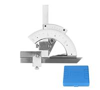 DGLDCSHUAI Vernier rapporteur de biseau 0-320 ° détecteur d'angle de réglage fin universel règle de mesure du travail du bois (Type de précision en acier inoxydable)