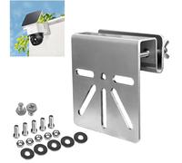 DGMI Support de Gouttière en Acier Inoxydable, pour Eufy Security SoloCam S340, Support Camera Exterieur, Support Solaire, Vis Antirouille, Installation sans Perçage, Compatible IP PTZ