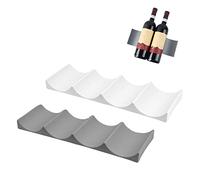 DGN 2 Pièces Range Bouteille Frigo, Porte Bouteille Vin, Rangement Bouteille Frigo, Support Bouteille Vin, Étagère à Vin en Plastique Jusqu’à 10 Bouteilles, pour Armoire de Cuisine, Frigo