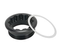 DGOINGPI Arrache Volant Bloque Volant Moteur Bague de Blocage de Roue Libre Grip Bike, Couvercle en Aluminium usiné CNC, Compatible avec Les Cassettes 12 Vitesses Shimano M6100, M7100 et M8100(Black)